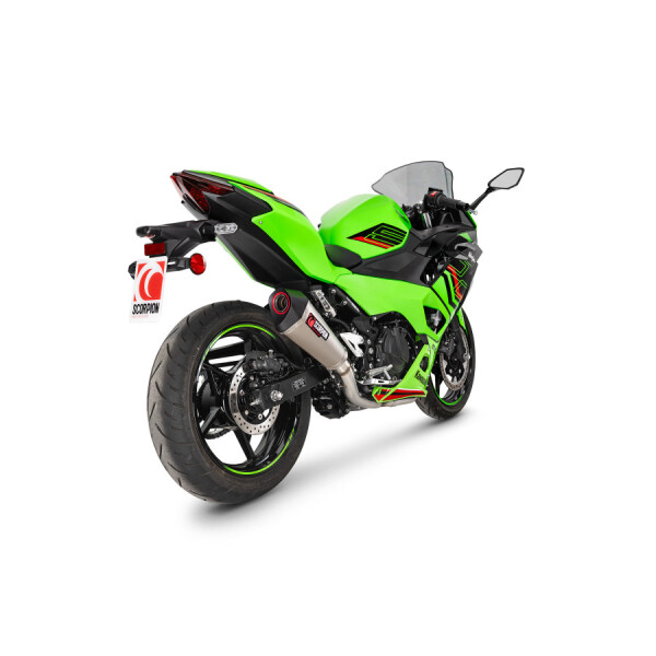 Scorpion Exhaust Kawasaki Ninja 500 (Euro 5+) 2024 - 2025 Serket Taper Race System Titanium Sleeve